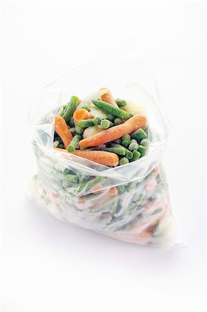 Bag of frozen spring vegetables Stock Photo - Premium Royalty-Free, Code: 652-07655917