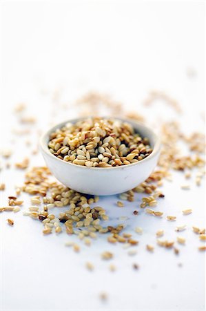 sésamo - Sesame seeds Foto de stock - Sin royalties Premium, Código: 652-07655921