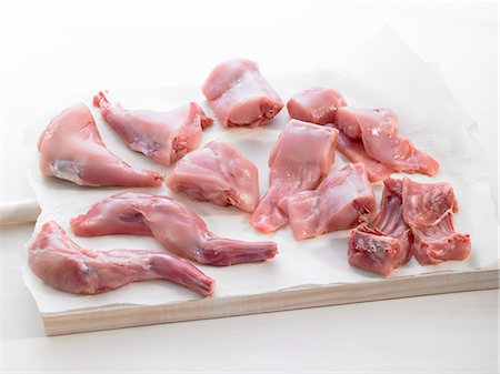 raw - Raw pieces of rabbit Stock Photo - Premium Royalty-Free, Code: 652-07656154