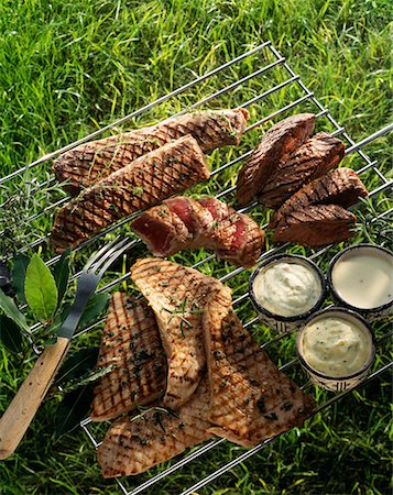 barbecue pork and lamb Stock Photo - Premium Royalty-Free, Code: 652-01666943