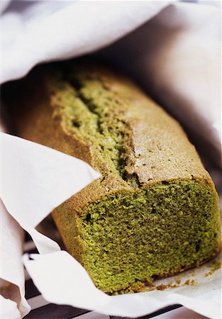 green tea cake Foto de stock - Sin royalties Premium, Código: 652-01667263