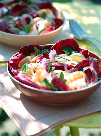 Endive and shrimp salad Stock Photo - Premium Royalty-Free, Code: 652-01667588