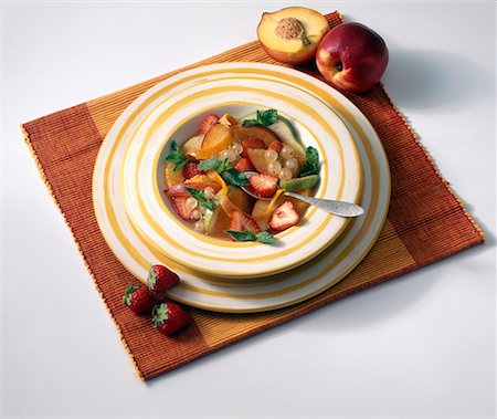 summer berry salad - Fruit soup Stock Photo - Premium Royalty-Free, Code: 652-01668215