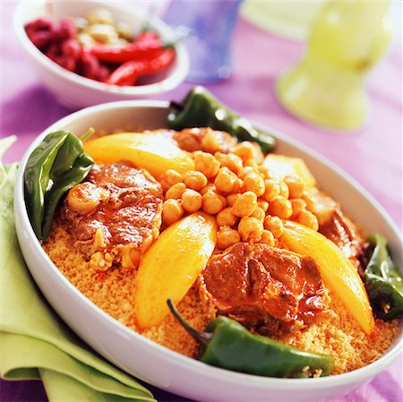 Couscous d'agneau épicé Photographie de stock - Premium Libres de Droits, Code: 652-01668669