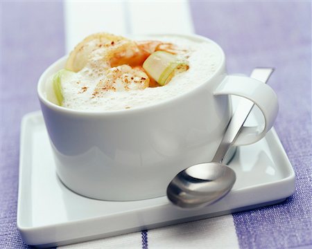 simsearch:652-01669644,k - Langoustine cappucino with urchins Stock Photo - Premium Royalty-Free, Code: 652-01668737