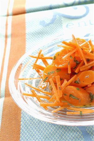 simsearch:652-01667486,k - Two carrot salad Stock Photo - Premium Royalty-Free, Code: 652-01670240