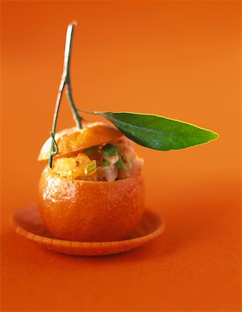 Clementine ceviche fish stew Fotografie stock - Premium Royalty-Free, Codice: 652-02221899