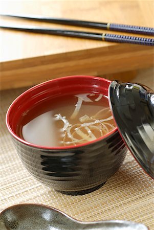 Miso soup Foto de stock - Sin royalties Premium, Código: 652-02222366