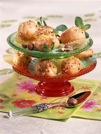 desserts on display - Hazelnut Croquants Stock Photo - Premium Royalty-Free, Code: 652-03634359