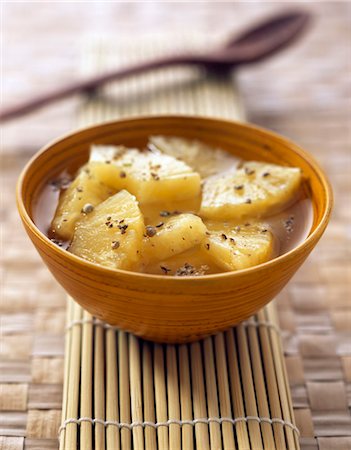 exotic fruit bowl - Pineapple in syrup Stock Photo - Premium Royalty-Free, Code: 652-03635583