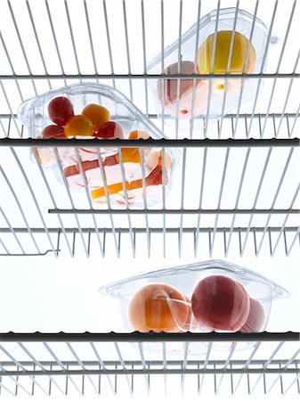 embalaje - Vegetables and fruit in the refrigerator Foto de stock - Sin royalties Premium, Código: 652-03635620