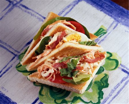 simsearch:652-03803164,k - Club sandwich Foto de stock - Sin royalties Premium, Código: 652-03633129