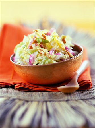 White cabbage salad Foto de stock - Sin royalties Premium, Código: 652-03633299