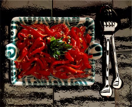 simsearch:652-03801435,k - Marinated red peppers Stock Photo - Premium Royalty-Free, Code: 652-03799975