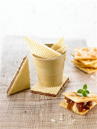 Wafers and crackers Stock Photo - Premium Royalty-Free, Code: 652-03804054