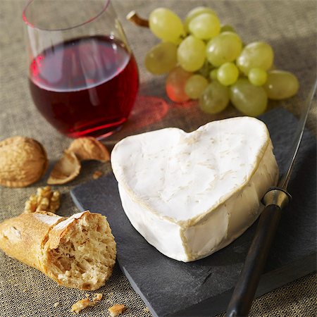 french food and wine - Neufchâtel Stock Photo - Premium Royalty-Free, Code: 652-03804351