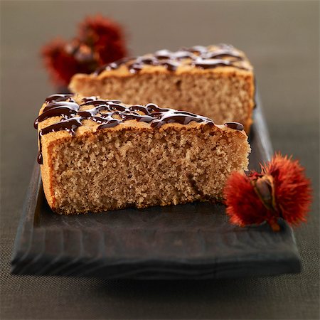 simsearch:652-03804838,k - Portions of chestnut cake Stock Photo - Premium Royalty-Free, Code: 652-03804378