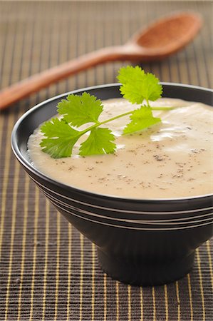 Cauliflower and coconut milk soup Stock Photo - Premium Royalty-Free, Code: 652-03804917