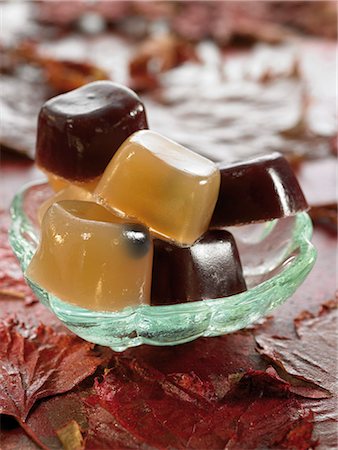 Homemade grape jelly cubes Stock Photo - Premium Royalty-Free, Code: 652-03804954