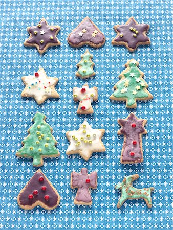 simsearch:652-05807357,k - Christmas cookies Foto de stock - Sin royalties Premium, Código: 652-03805223