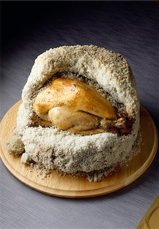 salt crust - roast chicken in salt crust Stock Photo - Premium Royalty-Free, Code: 652-03800049