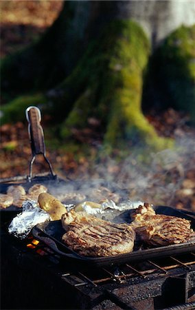 simsearch:825-05988526,k - Plein air barbecue jeu Photographie de stock - Premium Libres de Droits, Code: 652-03800434