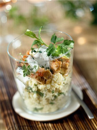 Verrine of pork and semolina Stock Photo - Premium Royalty-Free, Code: 652-03800545