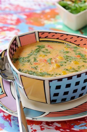 simsearch:652-03802467,k - Corn and pepper soup Foto de stock - Sin royalties Premium, Código: 652-03800932