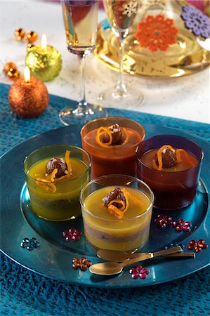 simsearch:652-03803695,k - Chestnut mousse with orange jelly Stock Photo - Premium Royalty-Free, Code: 652-03801508