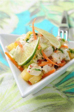 simsearch:652-03803256,k - Marinated fish with lime and coconut Fotografie stock - Premium Royalty-Free, Codice: 652-03801515