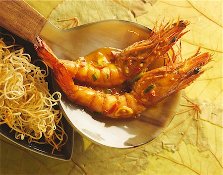 spicy sauces - Gambas in spicy sauce Stock Photo - Premium Royalty-Free, Code: 652-03801604
