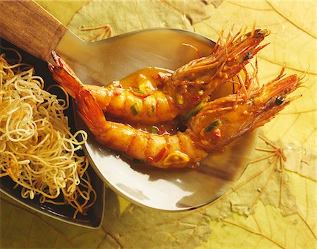 simsearch:652-03800413,k - Gambas in spicy sauce Foto de stock - Royalty Free Premium, Número: 652-03801604