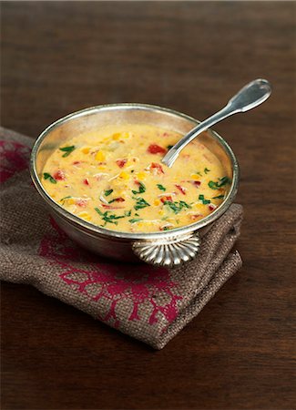 Corn chowder Stock Photo - Premium Royalty-Free, Code: 652-03801730