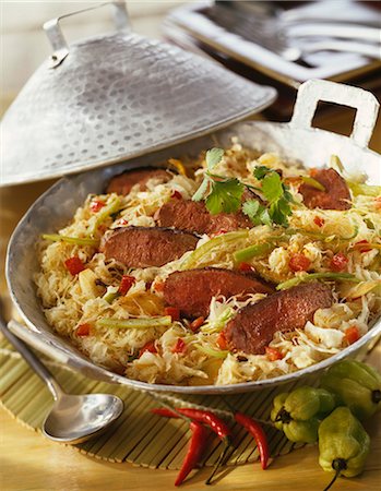 sauerkraut dish - Beef Choucroute Stock Photo - Premium Royalty-Free, Code: 652-03801856