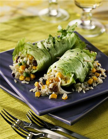 simsearch:652-03800541,k - Surprice iceberg lettuce rolls Stock Photo - Premium Royalty-Free, Code: 652-03801994