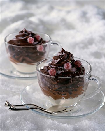 Chocolate mousse Stock Photo - Premium Royalty-Free, Code: 652-03802032