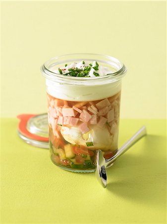 simsearch:652-06819349,k - Summer aspic Verrine Stock Photo - Premium Royalty-Free, Code: 652-03802268