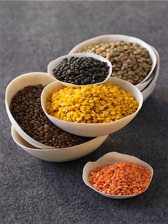 Assorted lentils Stock Photo - Premium Royalty-Free, Code: 652-03802374