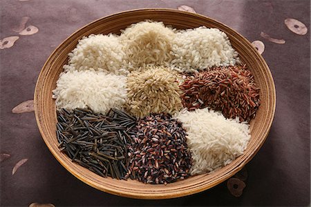 riz blanc - Assortiment de riz Photographie de stock - Premium Libres de Droits, Code: 652-03802428