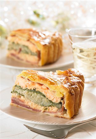 swiss chard - Salmon pie Stock Photo - Premium Royalty-Free, Code: 652-03803170