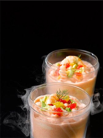 Tarama,shrimp and citrus fruit verrines Stock Photo - Premium Royalty-Free, Code: 652-03803343