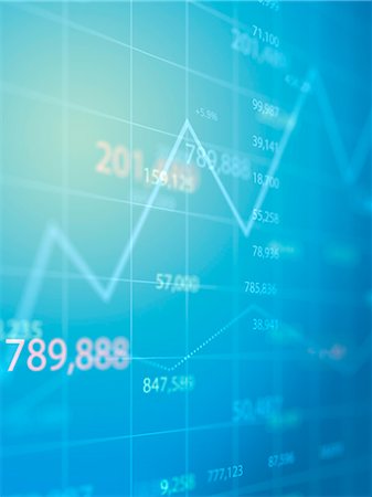 Financial chart Stock Photo - Premium Royalty-Free, Code: 669-09146120
