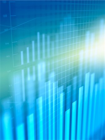 progrès - Forest of Bar Graphs Photographie de stock - Premium Libres de Droits, Code: 669-09146164