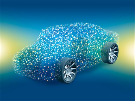 Circuit Design Car Stock Photo - Premium Royalty-Free, Code: 669-09146267