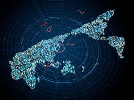 Circuit Design World Map Stock Photo - Premium Royalty-Free, Code: 669-09146270