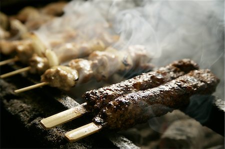 sizzling - Yakitori Stock Photo - Premium Royalty-Free, Code: 669-03755111