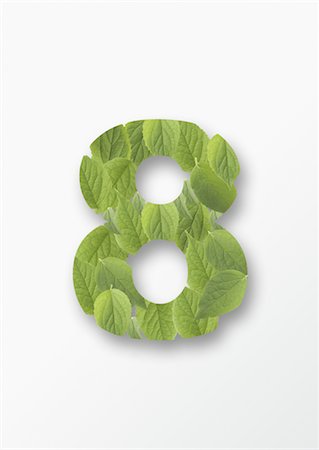 Leaves number Stock Photo - Premium Royalty-Free, Code: 670-04249619