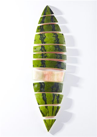 sandías - Cut watermelon rinds Foto de stock - Sin royalties Premium, Código: 670-05652720