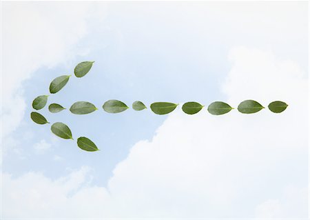 Arrow of leaves Stock Photo - Premium Royalty-Free, Code: 670-06024433