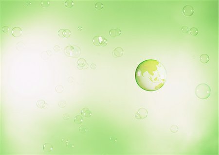 simsearch:670-04249663,k - Image de globe et de bulles de savon Photographie de stock - Premium Libres de Droits, Code: 670-06449993